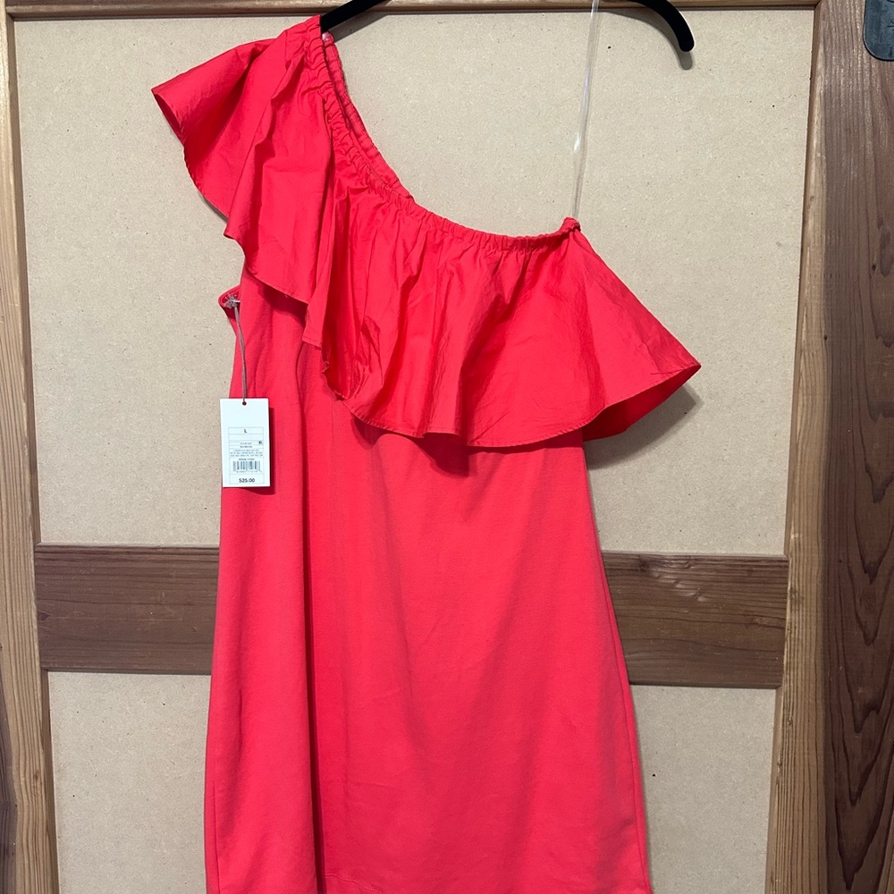One Shoulder Ruffle Dress